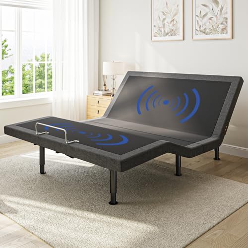 kaipuyiree Queen Size Adjustable Bed Frame with Massage & Zero...