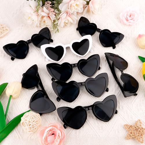 Semato Heart Shaped Sunglasses 8 Pairs Bachelorette Party Sunglasses Gifts for Women and Girls3