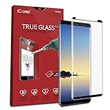 iCarez [Full Coverage Black Glass ] Screen Protector for Samsung Galaxy Note 8 (Case Friendly) Highest Quality Easy Install [ 1-Pack 0.33MM 9H 2.5D] with Lifetime Replacement Warranty