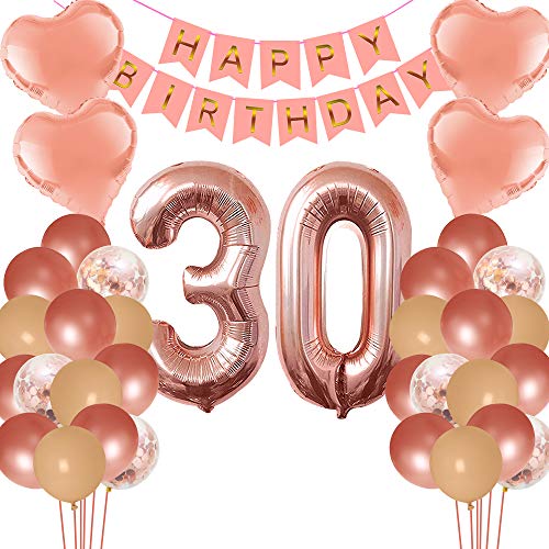 30Th Birthday Decorations for Him - 30 Year Old Rose Gold 30Th Birthday Decorations for Women 30 Birthday Balloons 30Th Birthday Decorations for Him - 30 Year Old Rose Gold 30Th Birthday Decorations for Women 30 Birthday Balloons