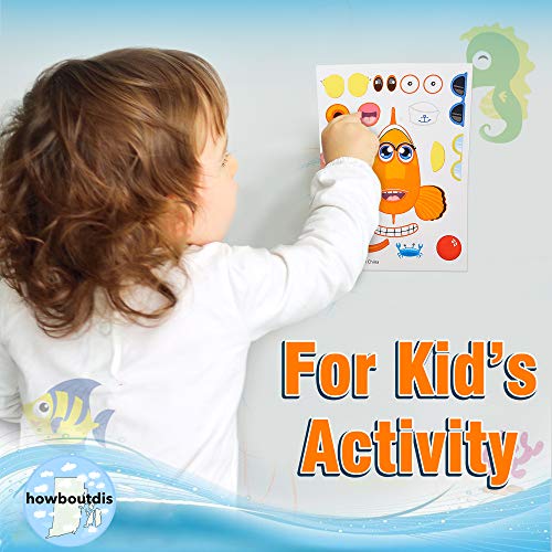 Howboutdis (48) Piece Set Of Make-Your-Own Sea Sticker Sheets. Great For Parties, School Or Craft Time. Enhance Your Child's Creativity! #TOP5