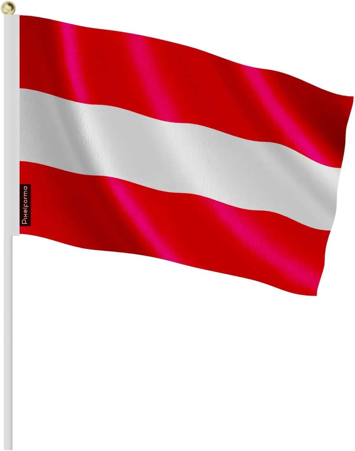 Pack of 50 Mini Austrian Flag in Various Sizes 14 x 21 cm