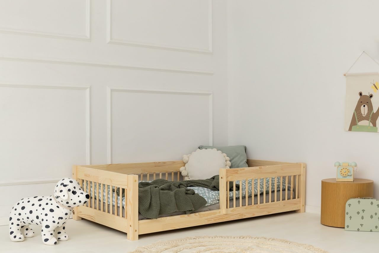 ADEKO Cama Infantil CPW 90x180 Cama Individual de Madera Muebles de Dormitorio Infantil, Cama con Somier de Láminas, Variaciones Varias