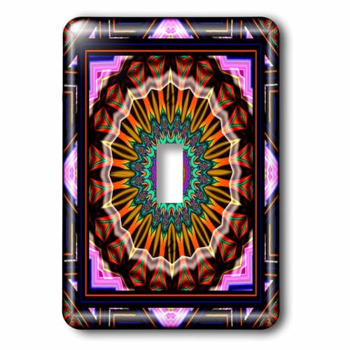 Interrupteur à baïonnette mandala chakra lumineux aux finitions bleu et or - 2