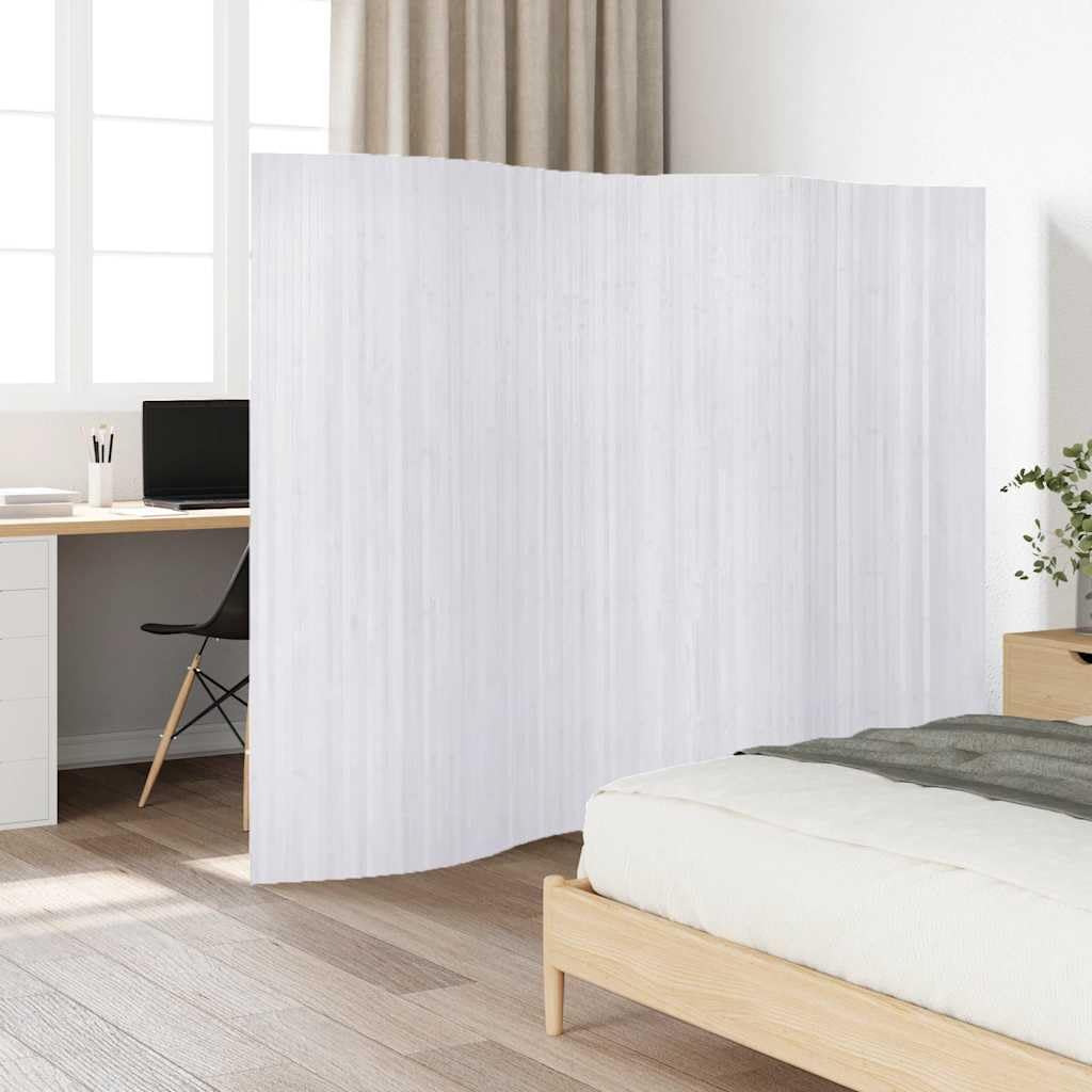 Paravento Divisorio 4 Pannelli 346 X 180 Cm Tessuto Bianco E Ferro Dec030841 86386800
