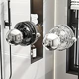 1 PC Suction Door Knob, Suction Cabinet Handles Door Pulls for Wardrobe Doors, Cabinets, Glass Sliding Doors, Movable, Strong, Multi-Functional, Reusable, Clear