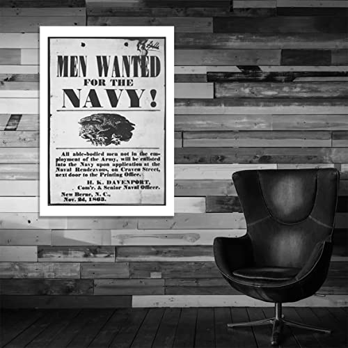 Affiche de Propagande Men Wanted for the Navy Format XL Mat Déco Rétro - 6