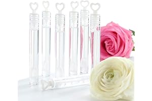 150-Piece Mini White Heart Bubble Wand Party Favors for Unforgettable Celebrations