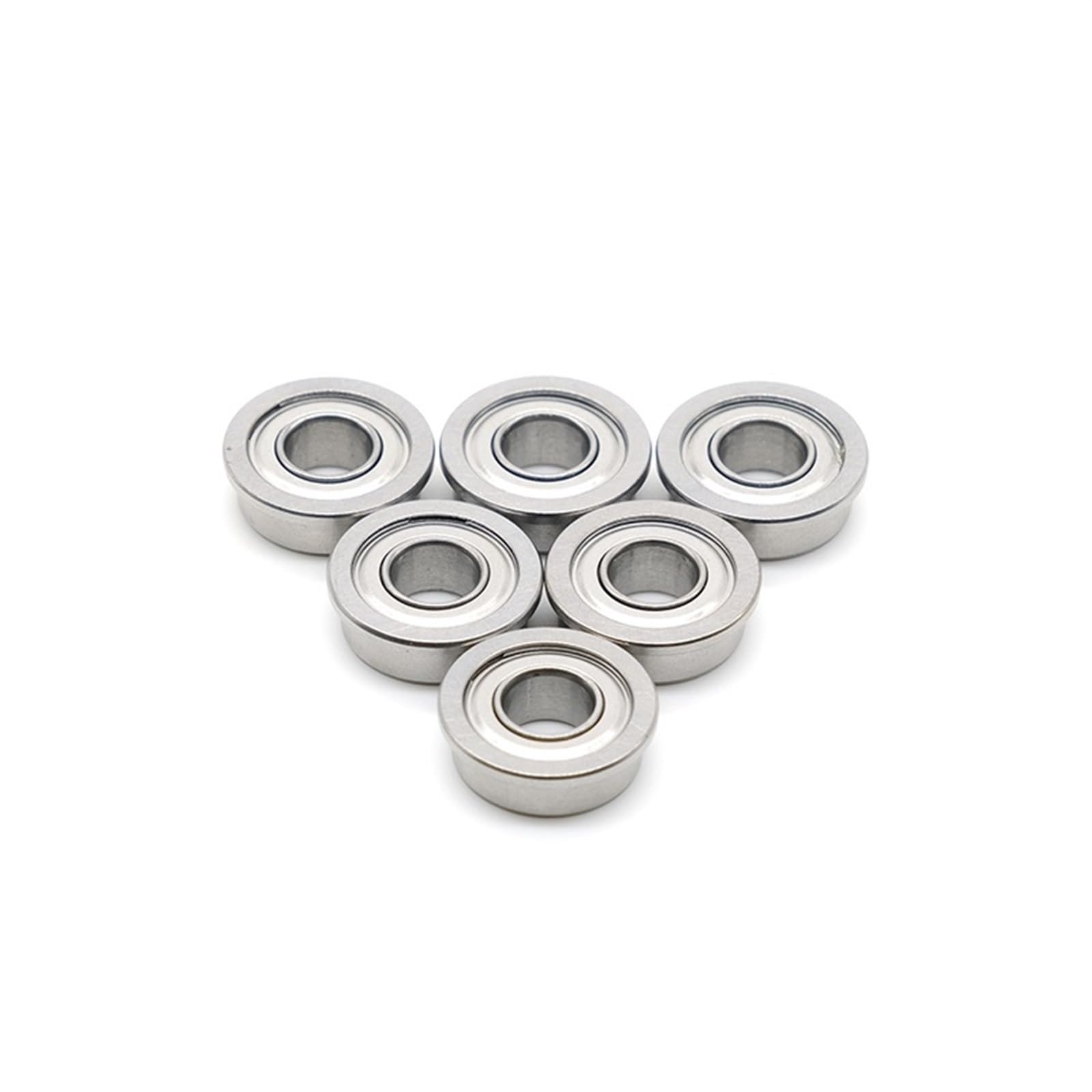Rodamiento de bolas de cerámica híbrido con brida SMF105ZZ, 5 * 10 * 4mm (2 uds), rodamientos de bolas con bridas de acero inoxidable con doble blindaje