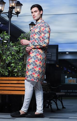 Image of Lymio Men's Cotton Regular Fit Casual Kurta || Kurta || Ethnic Kurta