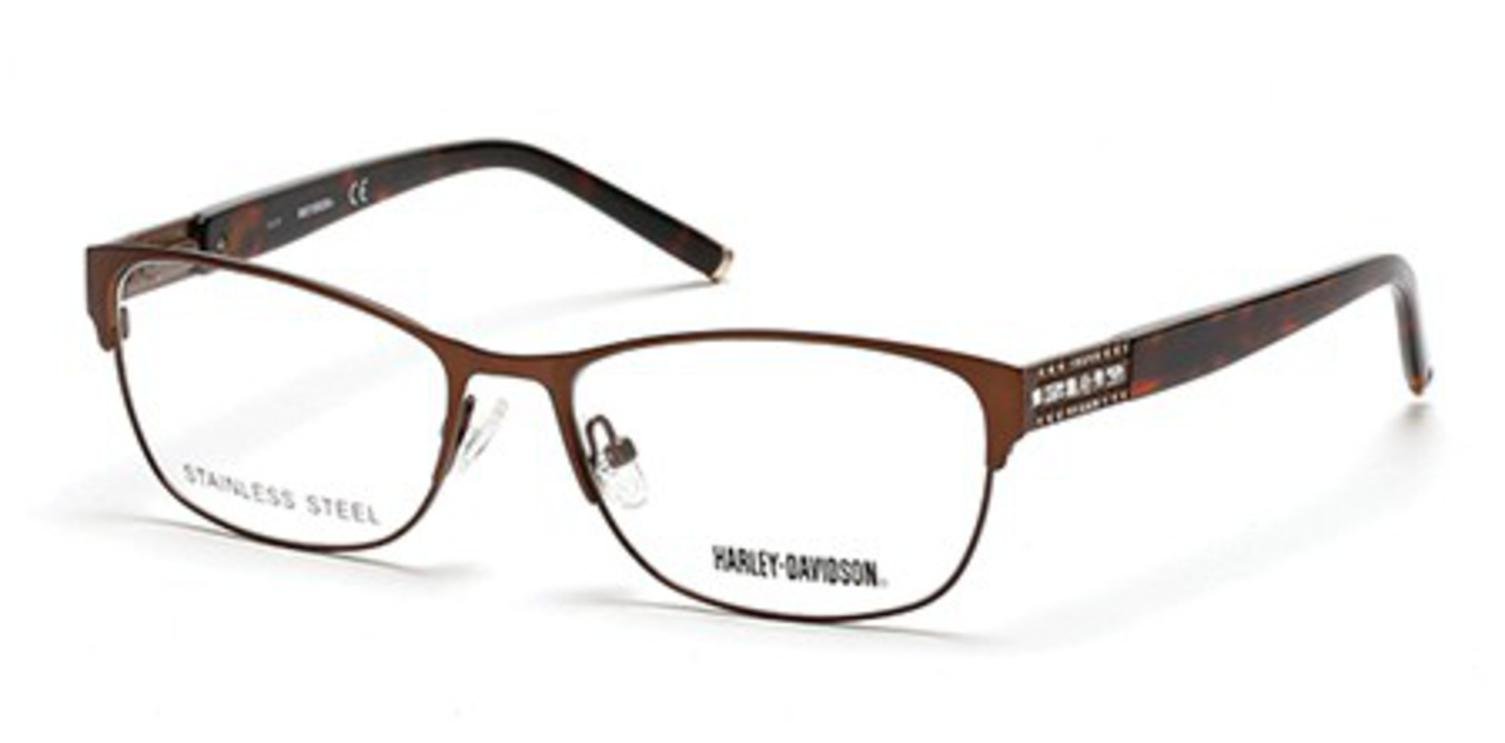 Brille Harley Davidson HD 540 HD 0540 046 matt hellbraun, matt hellbraun, 54/16/135, Mattes Hellbraun, 54/16/135
