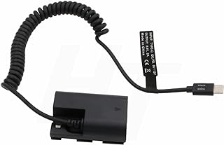 HangTon Power Bank PD QC USB Type C to LP-E6N Dummy Battery for Canon EOS R5 R6 5D3 7D II BMPCC 4K Camera, Zacuto EVF