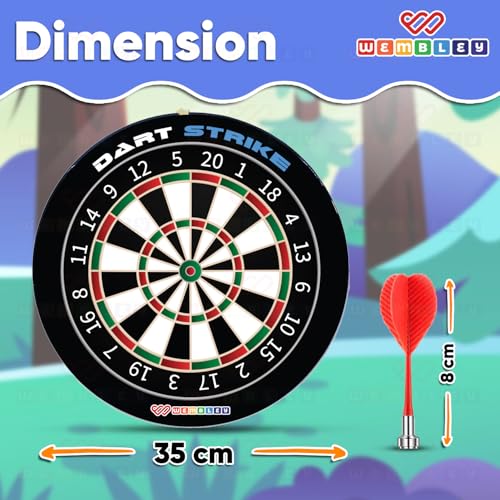 Image of Wembley Magnetic Dart Board Game for Kids | Indoor & Outdoor Safe Dart Game with Strong Magnetic Darts | Toys for 4+ Year Boys & Girls | Birthday Gift Toy for Kids