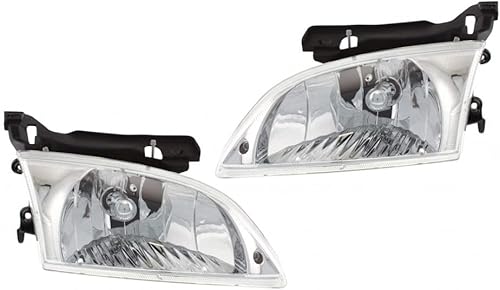 Miniatura 7 de KarParts360 Para Chevy Cavalier 2000 2001 2002 montaje de faros delanteros delanteros con bombillas reemplazan GM2502202