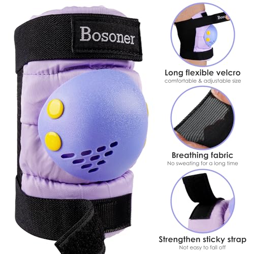 image for BOSONER Kids/Youth Knee Pad Elbow Pads for Roller Skates Cycling BMX B
