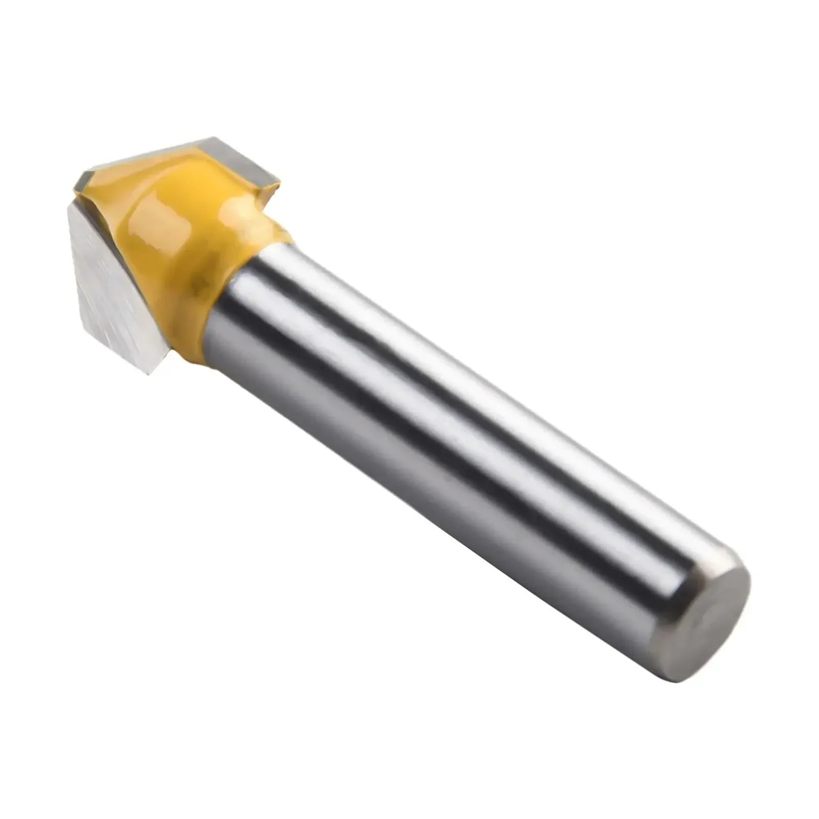 8mm Carbide V-Groove Engraving Bit, Anti-Splinter Flat-Tip Chamfer Cutter, Multi-Material Precision Router Tool 1pc(8mm)