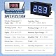 FBBULES Mini Digital Thermometer mit Sonde Temperaturüberwachung für Kühlschrank Aquarium 12V Led Temperature Meter Detector,Rot