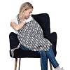 Cotton Nursing Cover – Large Breastfeeding Cover with Built-in Burp Cloth & Pocket – Soft, Breathable, Chemical-Free…