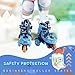 SULIFEEL Adjustable Toddler Roller Skates for Girls Boys Kids,Fun Illuminating Light Up Flash Wheels Three-Point Type Balance Suitable for Beginners Indoor and Outdoor Roller Skating