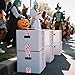 Whaline 109 Yard Halloween Packing Tape Pink Black Bat Decorative Gift Wrapping Tape for Small Business DIY Crafts Box Carton Decor