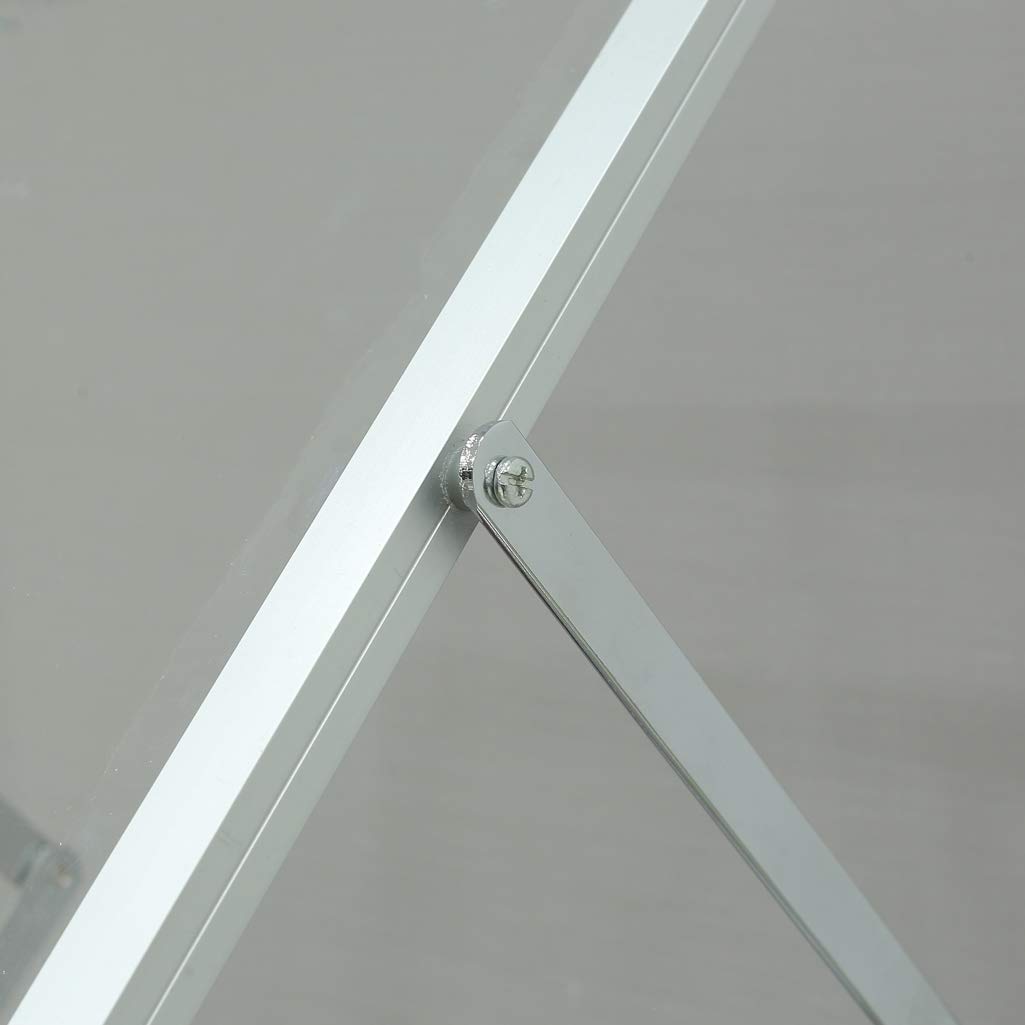 Loywe Prospektständer 6 Ebenen Faltbar, Plexiglas mit Aluminum Rahmen, mit Tragtasche, Prospekthalter Katalogständer Flyerständer Infoständer LW3524