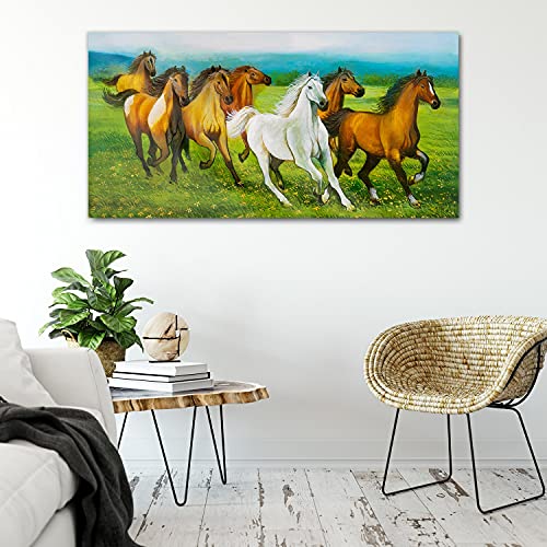 Tableau Image Acrylique 100x50cm Running Horses pour Salon - 4