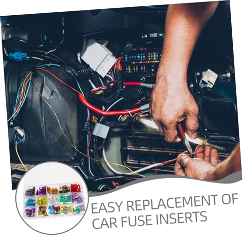 Kit de fusibles automotrices ABOOFAN 100 piezas con tester y extractor para autos, camiones y SUVs, diseño ligero miniatura 3