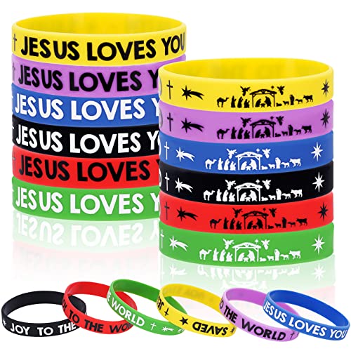 Bracelets de Noël en silicone pour petits cadeaux de table et invités
