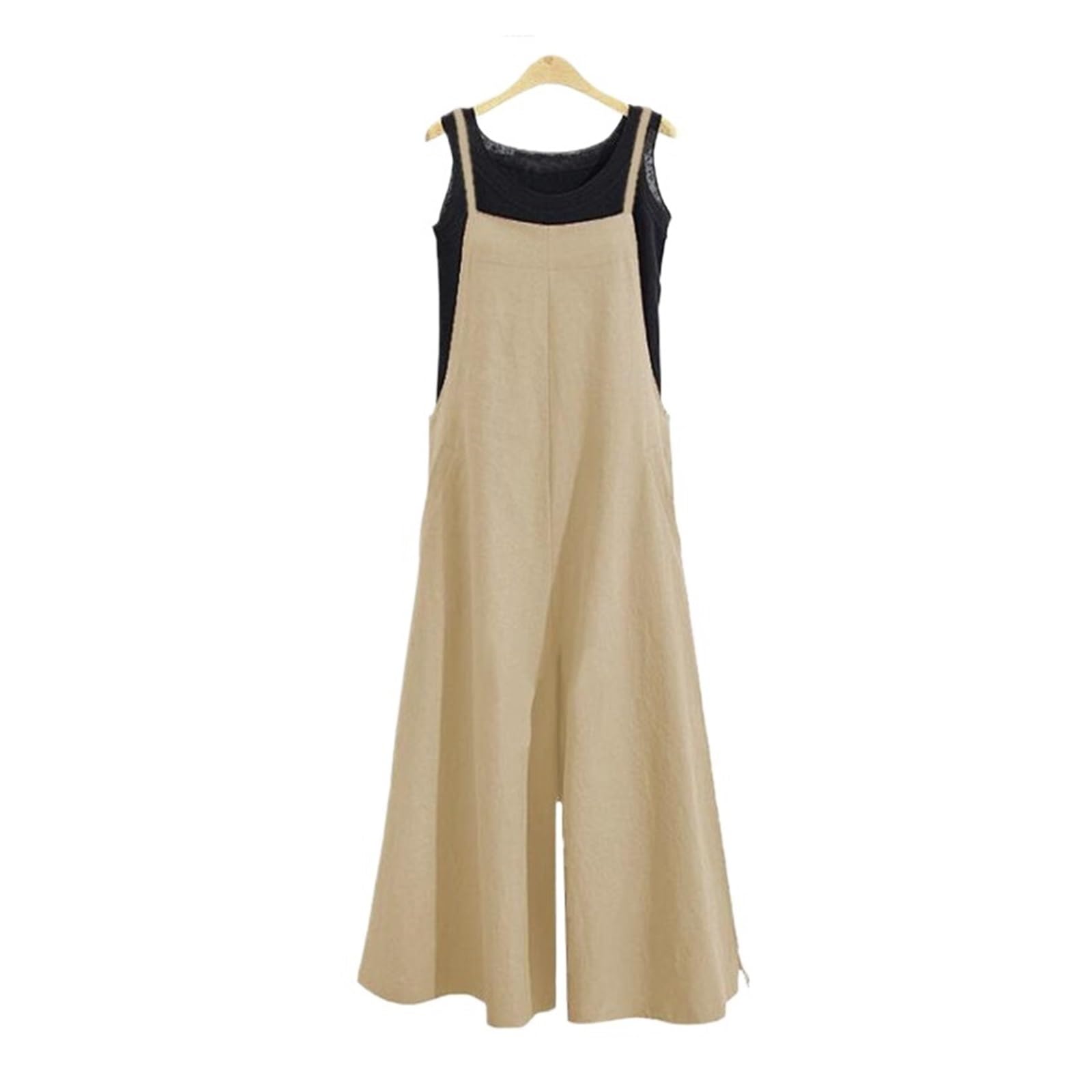 RRYPBOVG Jumpsuits For Women Women Breathable Sleeveless Loose Long Jumpsuit(Color 7,M)