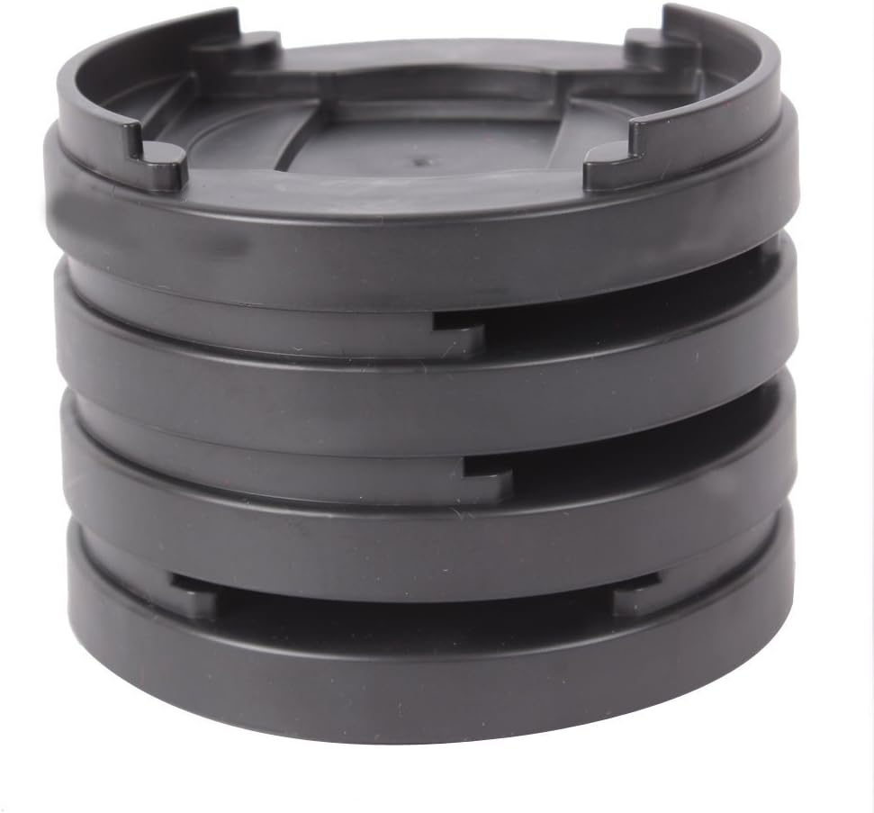 Furniture Bed Risers Adjustable Table Couch Risers 0.4in (6, Round Black)
