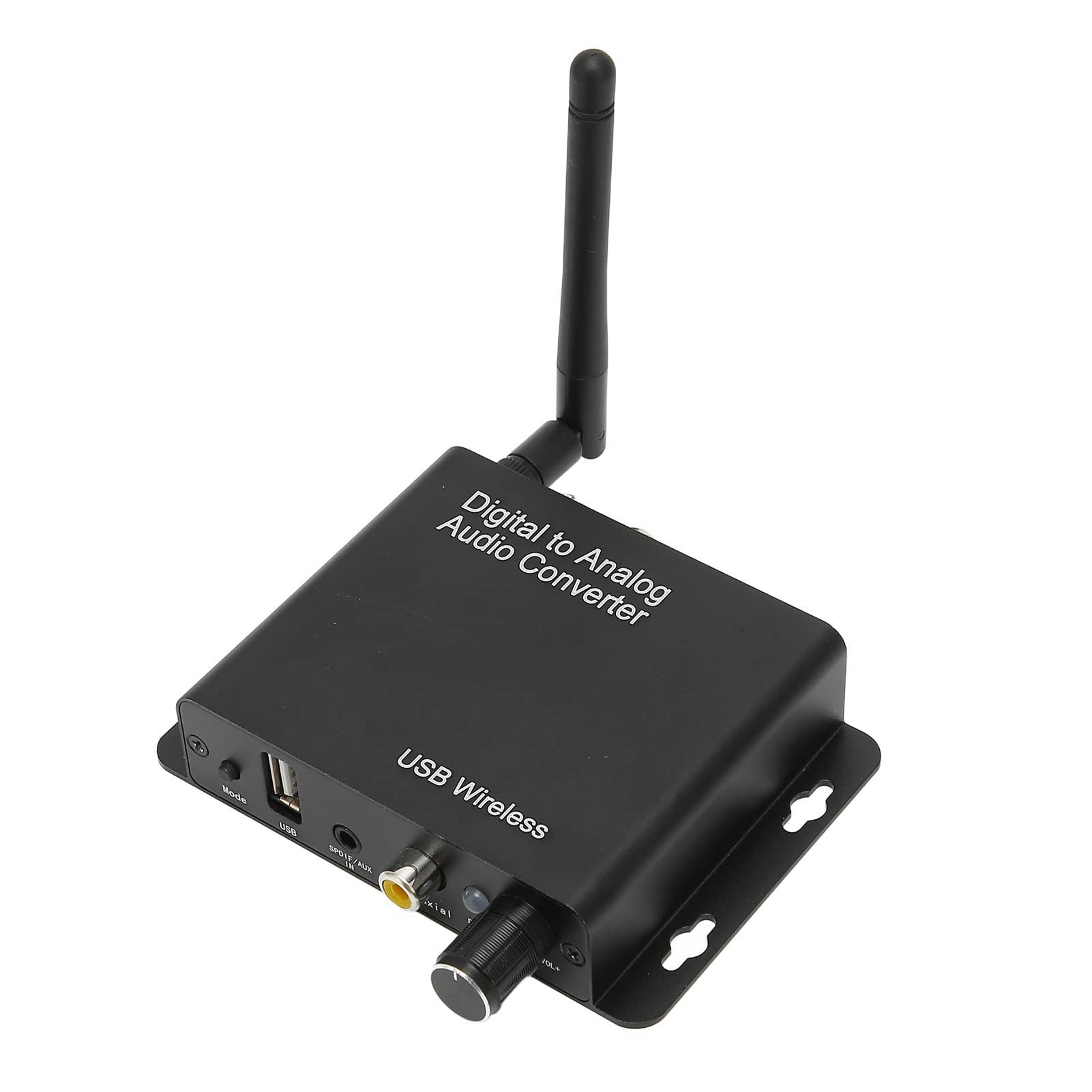 Septpenta Convertidor de Sonido Digital a Analógico, Potente Chip Bluetooth 5.0 con Disco U Coaxial Óptico 3.5, Carcasa de Metal Resistente, DC5V2A Adecuado para Cine en Casa