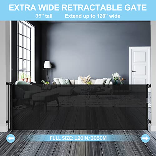 120-Inch-Extra-Wide-Baby-Gate-for-Large-Opening-Retractable-Baby-Gates-for-Doorway-Extra-Long-Dog-Gate-for-The-House-Outdoor-Adjustable-Large-Pet-Gates-for-Dogs-Indoor-Mesh-Child-Gate