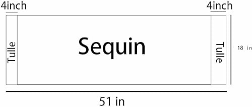 Miniatura 2 de SIELUNO Mantel de sirena, mantel de lentejuelas, cubierta de mesa de escamas de pescado para boda, cumpleaños, fiesta de sirena, mesa rectangular,