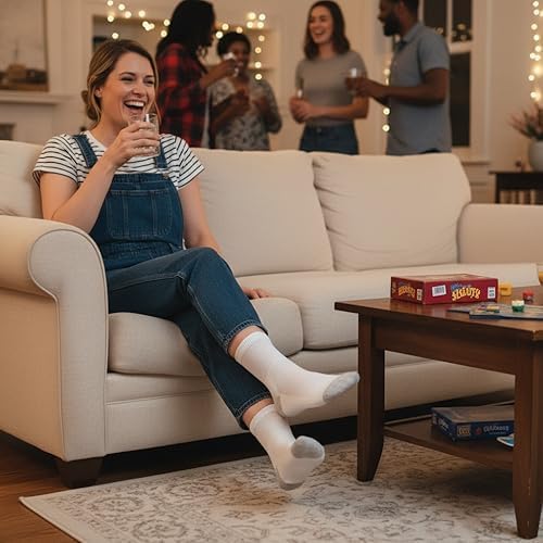 Diabetic Ankle Socks for Women, Non Binding Wide Top for Elderly, Seamless Loose Cushion for Swollen Feet, 5 pairs - Image 4