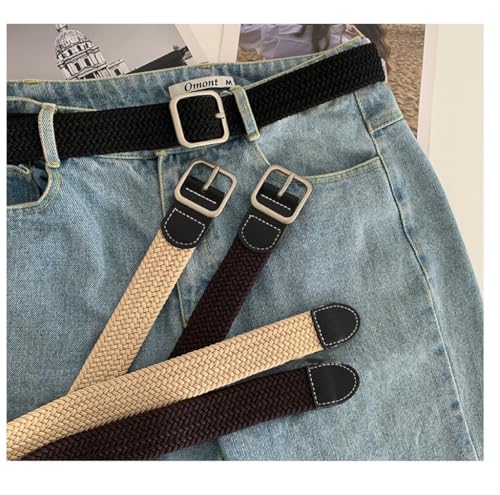 3 pcs Elastic Stretch Woven Belt with Classical Colors for Jeans Braided Belt for Golf Casual Pants2