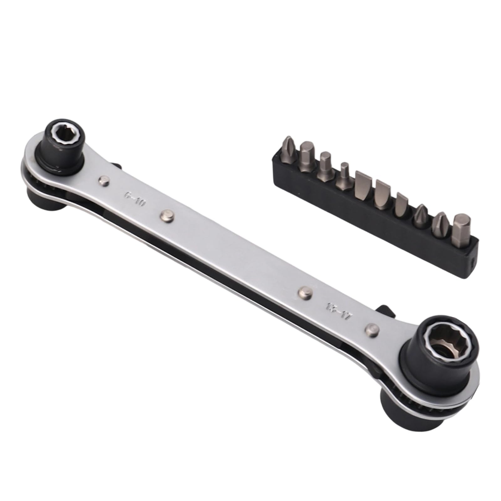 Buxuaaaa A Ended 6 Point Ratchets Wrench 4 In 1 Function Djustable Mechanism For Fastener Removal Nd Installation Double End Ratchets Wrenches