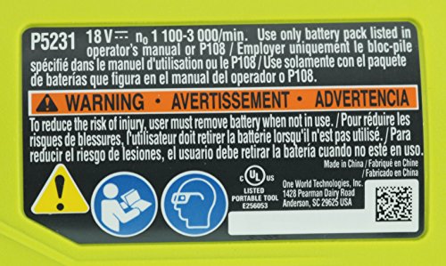 RYOBI One+ P5231 18V Lithium Ion Cordless Orbital T-Shaped 3,000 SPM Jigsaw (Battery Not Included, Power Tool and T-Shaped Wood Cutting Blade Only) - Image 7