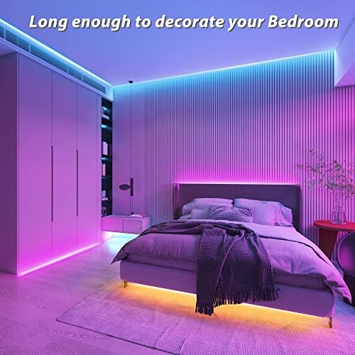 Image of Ledagic Led Lights for Bedroom 32.8FT 300Leds RGB Led Strip Lights Music Sync Color Changing, Dimmable Led Light Strip with Remote App Control, Super Bright Led Tape Light Room Home Gaming Accessories