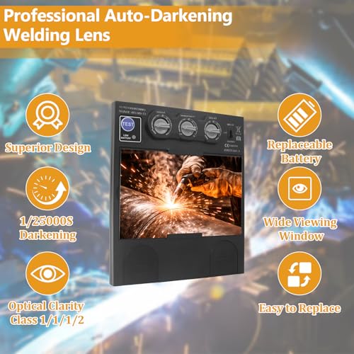 Auto Darkening Lens with 4 Sensors