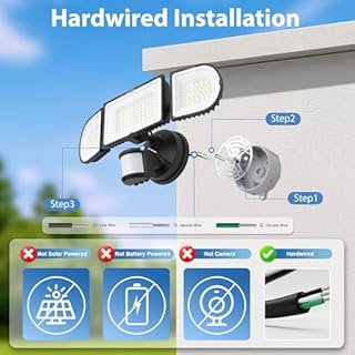 SZPOWER 150W Motion Sensor Lights Outdoor for Outside, 15000LM LED Flood Lights Outdoor Wired Dusk to Dawn, Exterior Security Floodlight Fixture Waterproof IP65, Outdoor Lighting for House, Garage