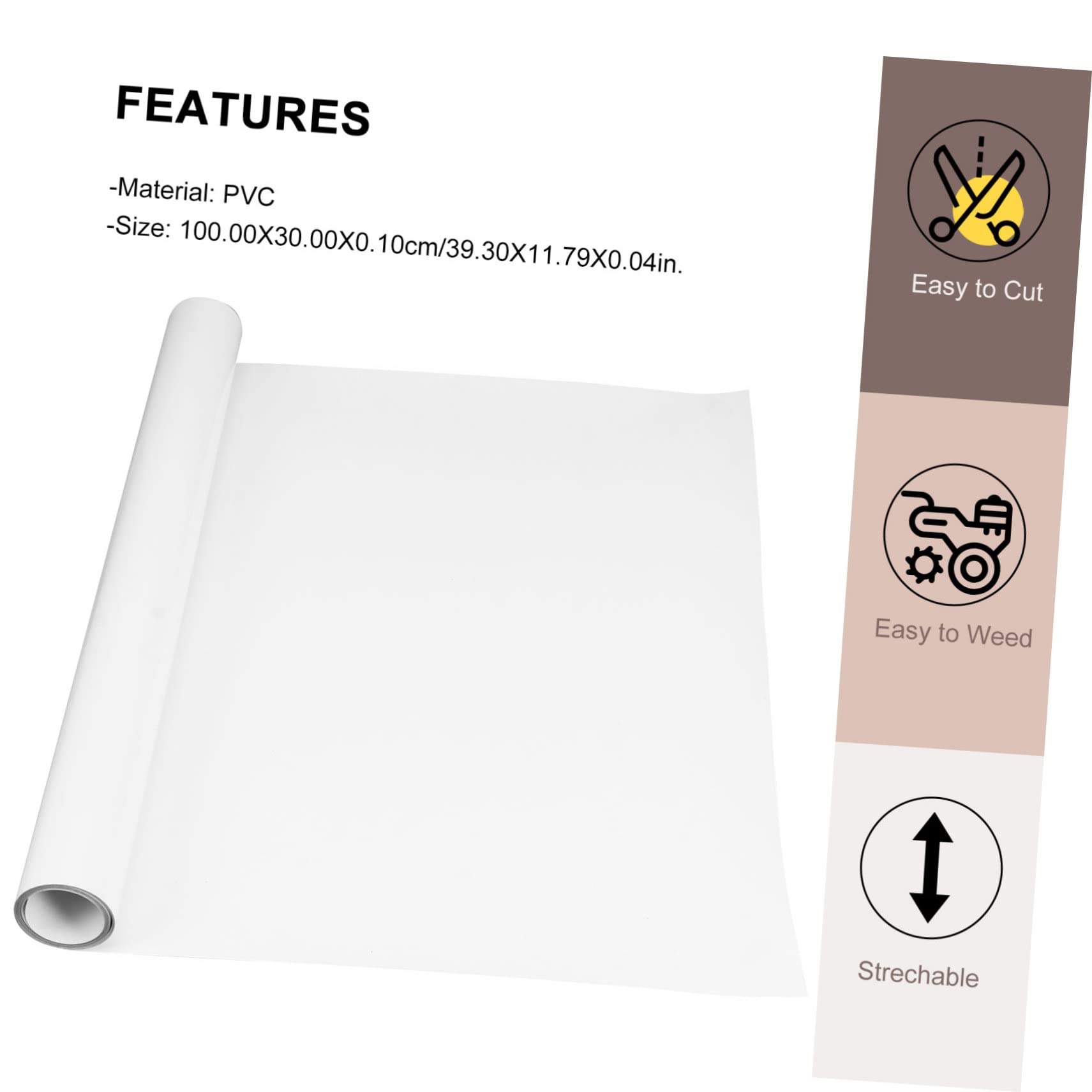 Uonlytech Heat Transfer Vinyl Engraving Film for DIY T Shirts and Bags Durable Shirt Transfer Film Easy to Cut and Apply Washable Craft Film for Creative Projects