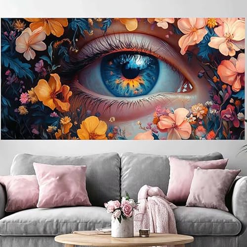 Diamond painting adulte débutant fleur kit complet grand format 5D