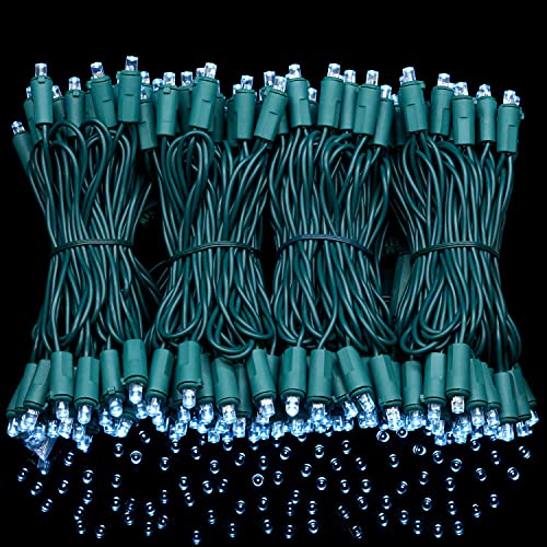 Yuletime Cool White Wide Angle Led Christmas Lights With Green Wire, 66 Feet 200 Count Ul Certified Commercial Grade 5Mm Holiday String Light Set (Cool White) #TOP3