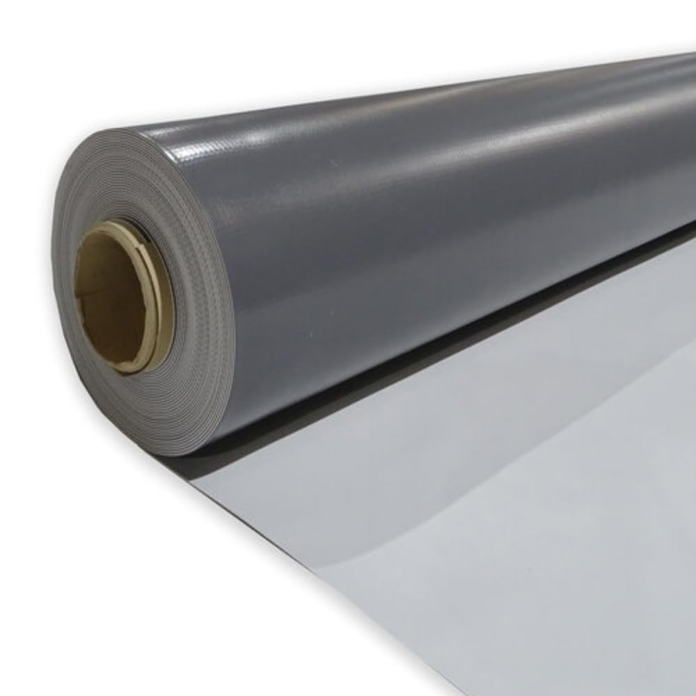 Lámina PVC 1,5 mm Impermeabilización Cubiertas 10 x 1,63 m | Impermeabiliza terrazas transitables y no transitables. Armada con malla de poliéster para obra nueva y rehabilitación.