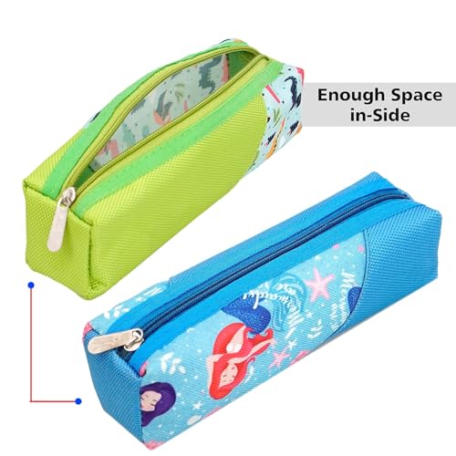 Image of TULMAN Multipurpose Pencil Pouch Kids B'Day Party Return Gifts to Carry Pencil pens in Stationery Pouch with Zip Lock Accessories for Boys /Girls /Children (Pack of 3) (18 Pack)