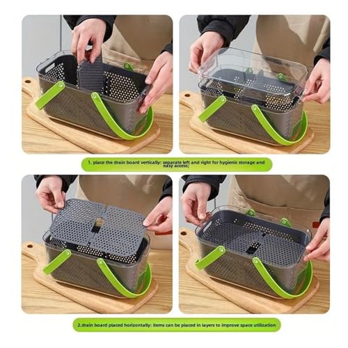 Set de Cortadores de Vegetales 22 Piezas con Estuche Gris miniatura 3