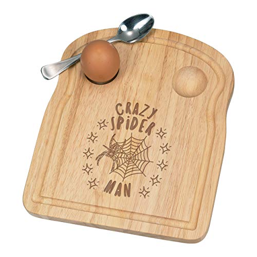 Fou Spider Man Stars Petit Déjeuner Fofolle Coquetier Board en Bois