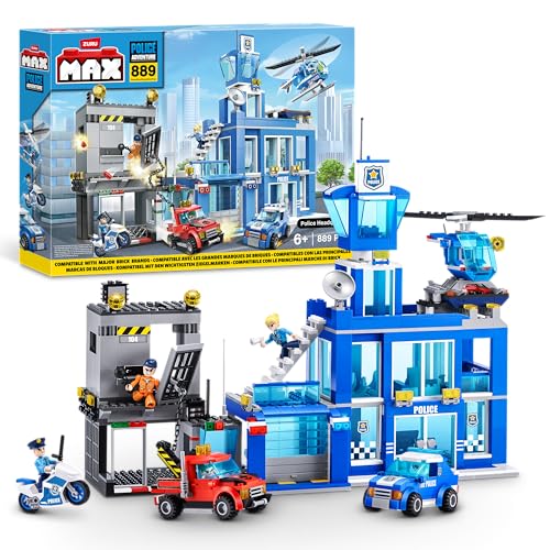 Max Adventure Police Headquarters Playset (889 pièces) - Briques de Construction