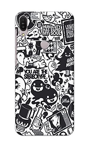 Image of Printed Hard Back Cover Case for Asus Zenfone Max Pro (M1) | Zenfone Max Pro M1 (5.99 inch) Back Cover (Mixed Cartoon) -1302