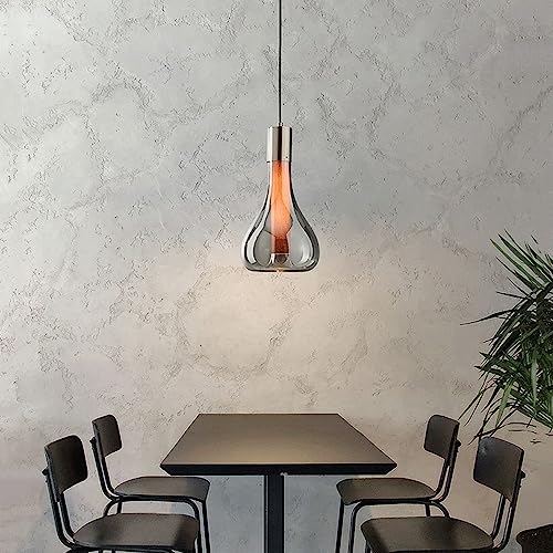Suspension E27 luminaire décoratif hôtel restaurant avec abat-jour verre créatif